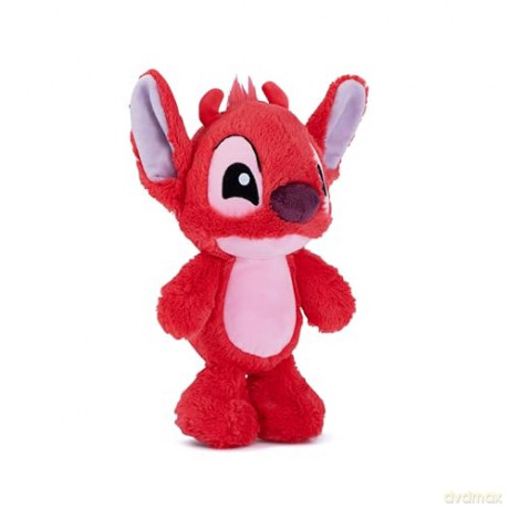 Disney Leroy 25cm plush toy in flopsie style, cute soft toy red colour, suitable for kids and adults, and treat, officially licensed by Disney
