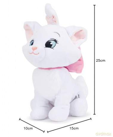 Disney Marie 25cm medium size soft toy character from The Aristocats, White
