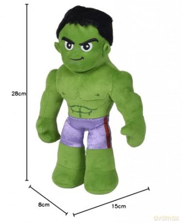 Disney Marvel Hulk Poseable Action Figure 25 cm Soft Toy,Purple