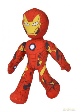 Disney Marvel Ironman Poseable Action Figure Soft Toy, Gold, Red, 25 cm