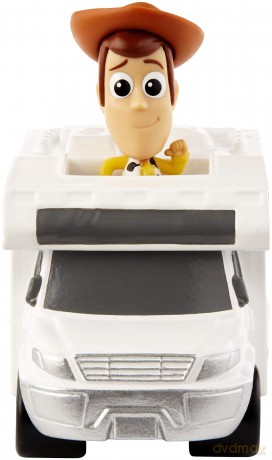 Disney Pixar Toy Story 4 Woody Mini Figure with RV Vehicle, Compact for Home and On-the-Go Play