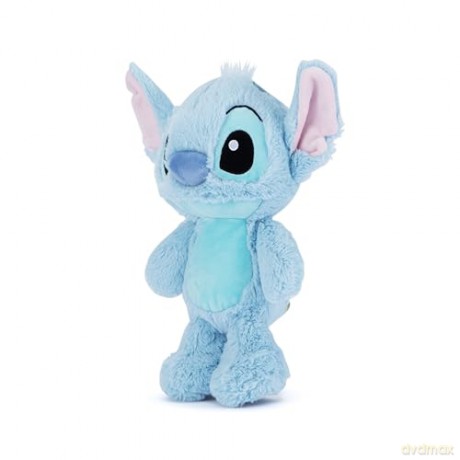 Disney Stitch 25cm plush toy in flopsie style, cute soft toy pastel blue colour, suitable for kids and adults, and treat, officially licensed by Disney