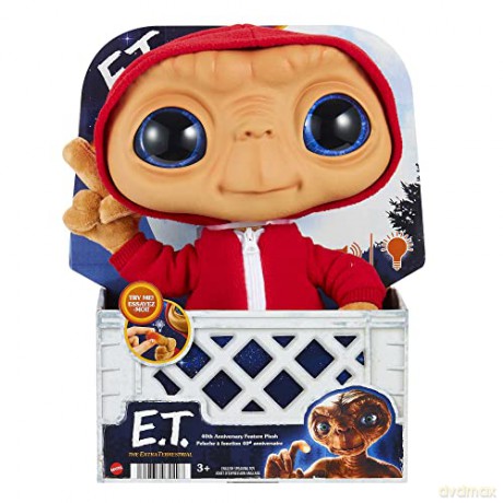 E.T. The Extra-Terrestrial - 40th Anniversary, Plush Character with Lights and Sounds, Soft Toy, Toy for Kids 3+ Years, HKN39