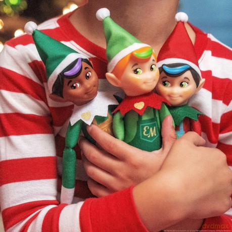 Elf Mates The Elf on the Shelf Cuddly, Cute and Adorable Deluxe Character with Added Value Scarf and Ear Muffs | make your Christmas truly magical with this Toy Elf (Toymaker)