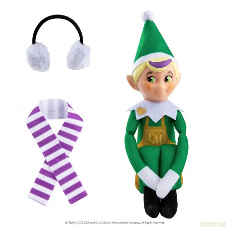 Elf Mates The Elf on the Shelf Cuddly, Cute and Adorable Deluxe Character with Added Value Scarf and Ear Muffs | make your Christmas truly magical with this Toy Elf (Toymaker)