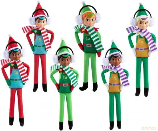 Elf Mates The Elf on the Shelf Cuddly, Cute and Adorable Deluxe Character with Added Value Scarf and Ear Muffs | make your Christmas truly magical with this Toy Elf (Toymaker)