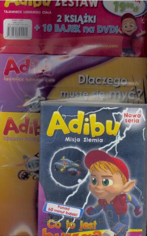 Adibu - Zestaw 2 książek + płyta DVD [KSIĄŻKA]