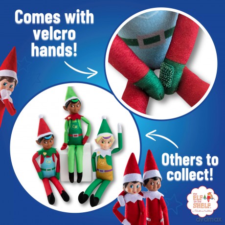 Elf on the Shelf Elf Mates | Christmas Elf | Elf on the Shelf Accessories, Elf on the Shelf Props (Elf Mates Chef Green Eyes)