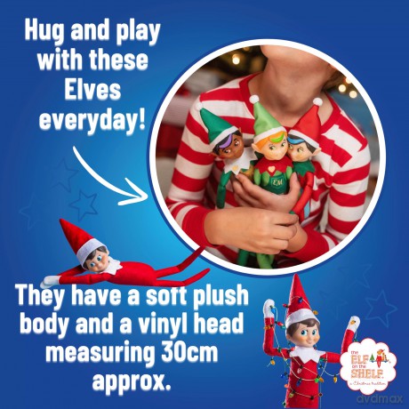 Elf on the Shelf Elf Mates | Christmas Elf | Elf on the Shelf Accessories, Elf on the Shelf Props (Elf Mates Chef Green Eyes)