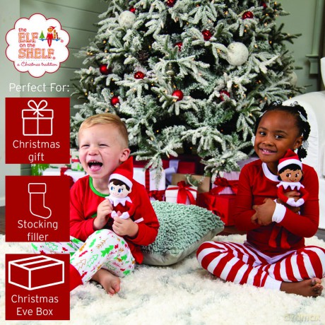 Elf on the Shelf Plushee Pal Snugglers - Cuddly, Cute and Adorable Boy Elf: 12" Premium Plush Christmas Teddy Toy Elf