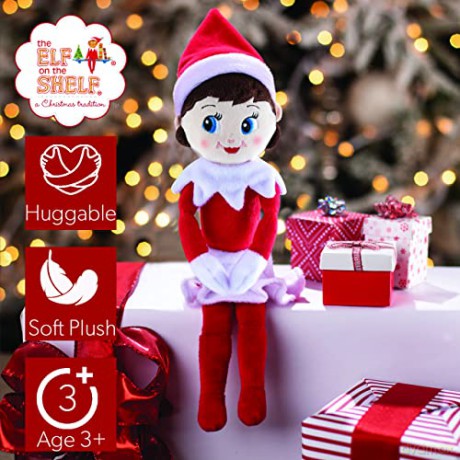 Elf on the Shelf Plushee Pal Snugglers - Cuddly, Cute and Adorable Girl Elf: 12" Premium Plush Christmas Teddy Toy Elf