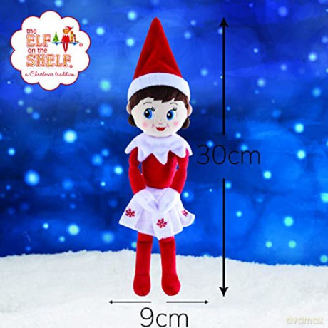 Elf on the Shelf Plushee Pal Snugglers - Cuddly, Cute and Adorable Girl Elf: 12" Premium Plush Christmas Teddy Toy Elf