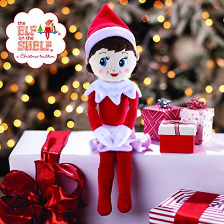 Elf on the Shelf Plushee Pal Snugglers - Cuddly, Cute and Adorable Girl Elf: 12" Premium Plush Christmas Teddy Toy Elf
