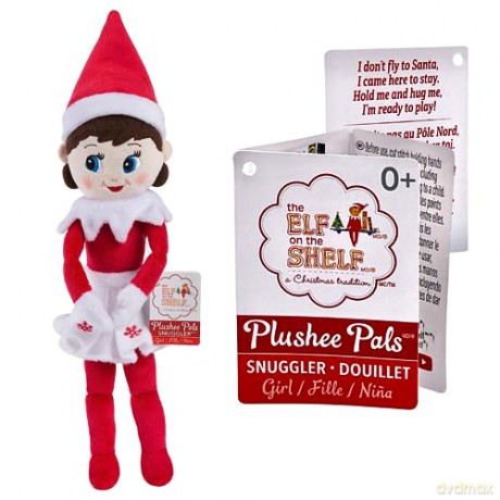 Elf on the Shelf Plushee Pal Snugglers - Cuddly, Cute and Adorable Girl Elf: 12" Premium Plush Christmas Teddy Toy Elf