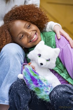 Extraordinary Noorah Plush - 9-Inch Deluxe Animal Plush with Northern Lights-Inspired Tail - As Seen in Elf Pets: A Fox Cubs Christmas Tale - Arctic Fox Pal of The Elf on the Shelf - Brand Scout Elf