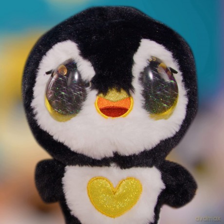EyeLuvs: Polly the Penguin | 8-inch Penguin Plush with Magical Glittery Eyes | Shake and Watch Their Eyes Sparkle | Collectible Plush for Kids Ages 3+