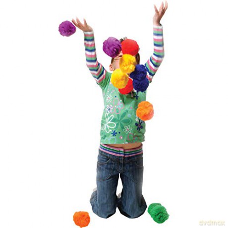 First-Play Fluff Balls, Multi-Colour, 65 mm