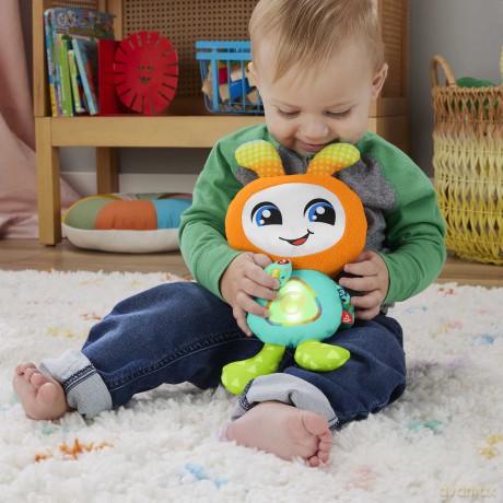 Fisher-Price Baby & Toddler Learning Toy, DJ Groovin Go with Music Lights & Sounds for Ages 6+ Months, UK English Version, HRC43