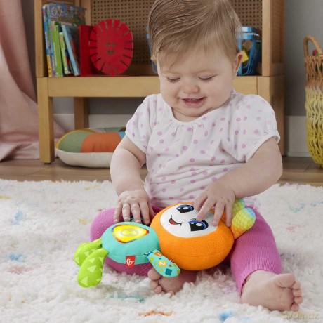 Fisher-Price Baby & Toddler Learning Toy, DJ Groovin Go with Music Lights & Sounds for Ages 6+ Months, UK English Version, HRC43