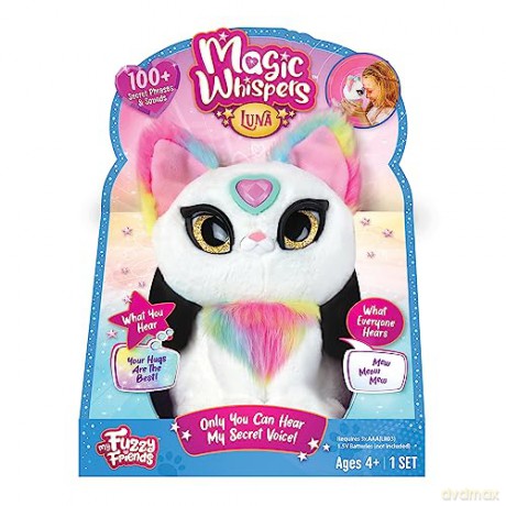 Flair Leisure Products My Fuzzy Friends Magic Whispers Luna Kitty, Interactive Plush Pet Kids Toy, Loveable and Lifelike Companion for Boys and Girls Aged 4 Years Plus