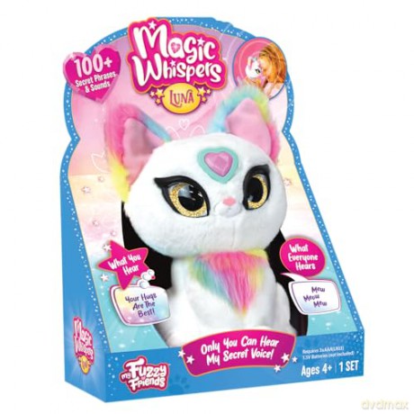 Flair Leisure Products My Fuzzy Friends Magic Whispers Luna Kitty, Interactive Plush Pet Kids Toy, Loveable and Lifelike Companion for Boys and Girls Aged 4 Years Plus
