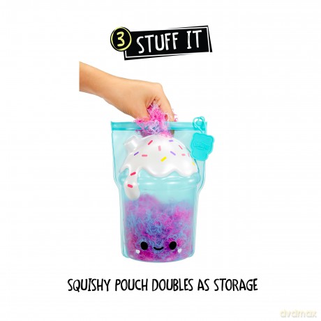 Fluffie Stuffiez Small Collectible Plush - Boba Drink - Surprise Reveal Unboxing -Huggable Ultra Fluff DIY Plush from the Treats Family - Tactile Play and Fidget - For Kids Ages 4+