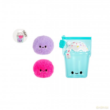Fluffie Stuffiez Small Collectible Plush - Boba Drink - Surprise Reveal Unboxing -Huggable Ultra Fluff DIY Plush from the Treats Family - Tactile Play and Fidget - For Kids Ages 4+