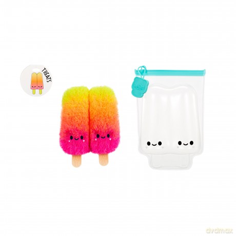 Fluffie Stuffiez Small Collectible Plush - Ice Pops - Surprise Reveal Unboxing -Huggable Ultra Fluff DIY Plush from the Treats Family - Tactile Play and Fidget - For Kids Ages 4+