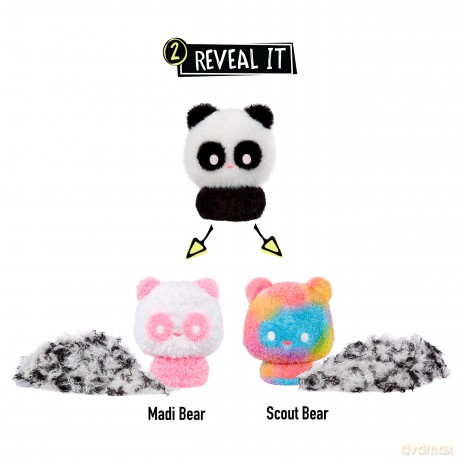 Fluffie Stuffiez Small Collectible Plush - PANDA - Suprise Reveal Unboxing with ASMR Fidget DIY Fur Pulling, Ultrasoft Fluff - Great for Kids Ages 4+