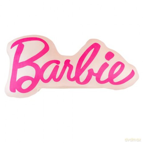 Franco Barbiecore Lux Super Soft Plush Squishy 17" Inch Barbie Logo Decorative Pillow