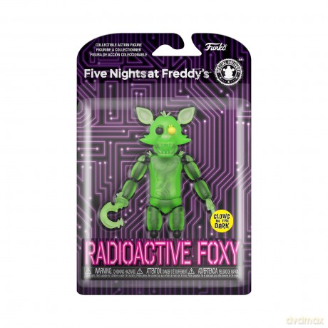 Funko Action Figure: Five Nights At Freddys (FNAF) - Radioactive Foxy - Glow In the Dark - Collectable Toy - Gift Idea - Official Merchandise