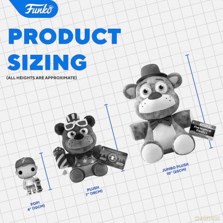 Funko Plush: Five Nights At Freddys (FNAF) Dreadbear - Jack-O-Chica - Collectable Soft Toy - Birthday Gift Idea - Official Merchandise - Stuffed