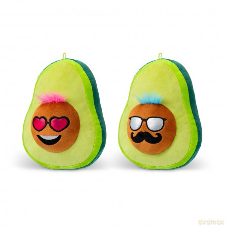 Funky Avacado | Blue 38cm Plush | Collectable Cute Plush Toy, Includes Blue Hair, Mustache and Sunglasses, Cute Teddies Suitable for Girls and Boys Ages 4+ | Basic Fun 03603