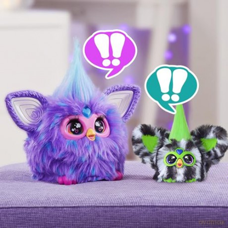 Furby Furblets Fierce and Fabulous Pack of 2 Electronic Plush Toys: May-May and Greenie-Meanie
