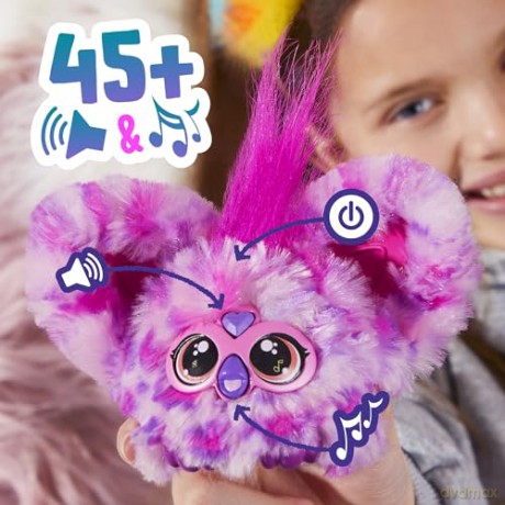 Furby Furblets Hip-Bop Mini Electronic Plush Toy, Pink