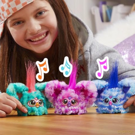 Furby Furblets Hip-Bop Mini Electronic Plush Toy, Pink