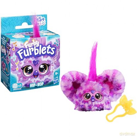 Furby Furblets Hip-Bop Mini Electronic Plush Toy, Pink