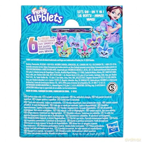 Furby Furblets Hip-Bop Mini Electronic Plush Toy, Pink
