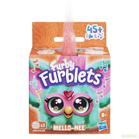 Furby Furblets Mello-Nee Mini Electronic Plush Toy, Red