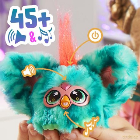 Furby Furblets Mello-Nee Mini Electronic Plush Toy, Red