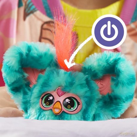 Furby Furblets Mello-Nee Mini Electronic Plush Toy, Red