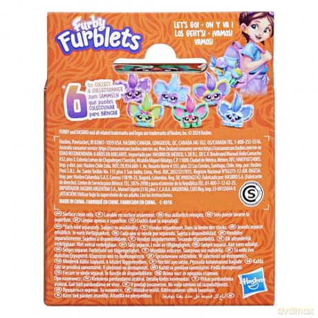 Furby Furblets Mello-Nee Mini Electronic Plush Toy, Red