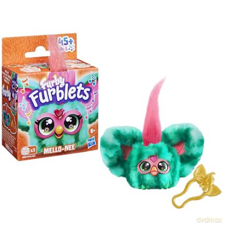 Furby Furblets Mello-Nee Mini Electronic Plush Toy, Red