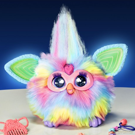 Furby Tie Dye Interactive Plush Toy - English Version, Batikfärbung