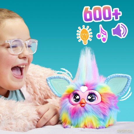 Furby Tie Dye Interactive Plush Toy - English Version, Batikfärbung