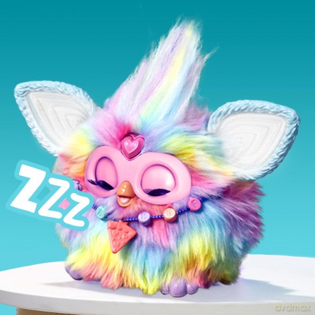 Furby Tie Dye Interactive Plush Toy - English Version, Batikfärbung