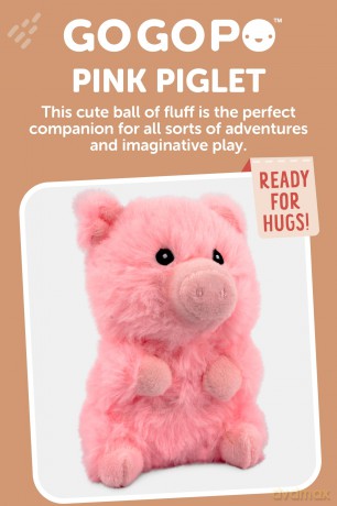 GOGOPO Sitting Pig Stuffed Animal Plush Toy| Fluffy Soft Farm Animal Toy| Gifts for Kids| 13cm