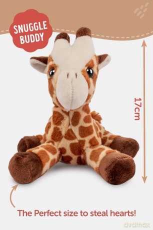 GOGOPO Standing Giraffe Stuffed Animal Plush Toy | Fluffy Soft Toy Gift for Kids | 17cm