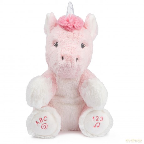 GUND Baby Alora the Unicorn Animated Plush, Singing Stuffed Animal Sensory Toy, Sings ABC Song and 123 Counting Song, Pink, 11"