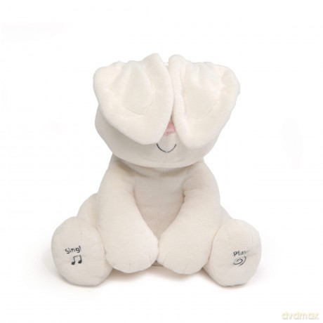 GUND Flora Bunny Interactive Plush | Moves Your Ears | 12" Plush Toy | Plush Toy for Children from 10 Months